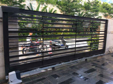 【鞍山別墅門電機】平移門電機安裝